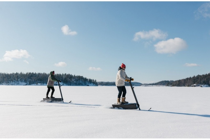 Safari sähkölumiskootterilla Sahanlahdessa