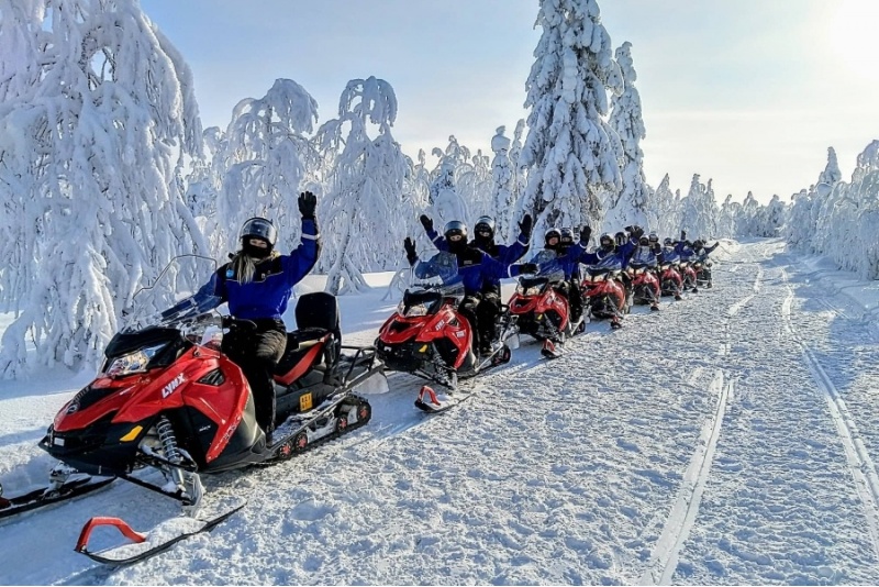 Kelkkasafari tähtien loisteessa
