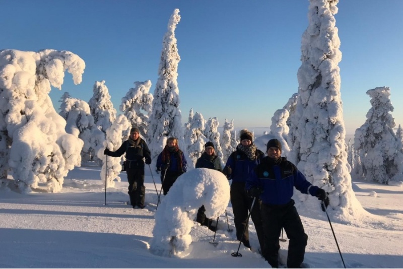 Lumikenkäretki Riisitunturin Kansallispuistoon