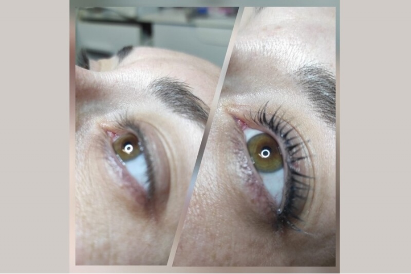 Lash Lift kestotaivutus kestovärjäyksen kanssa