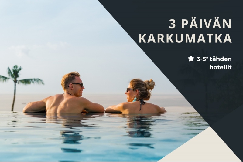 Hotellipaketti: 3 päivän karkumatka