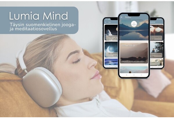 Lumia Mind Jooga- ja meditaatiosovellus jäsenyys 12kk